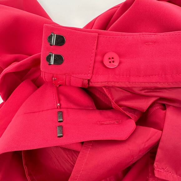 Talbots Cropped Pink Tie Belt Pockets Career Slacks Pants Womens 10 Petite - Picture 6 of 9